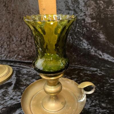 Lovely Antique Brass Candelabras