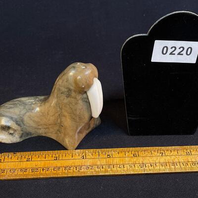 Likely an Inuit Carved Stone Walrus