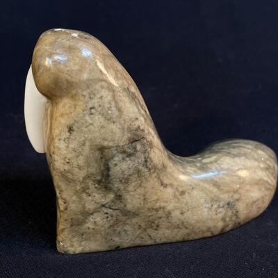 Likely an Inuit Carved Stone Walrus