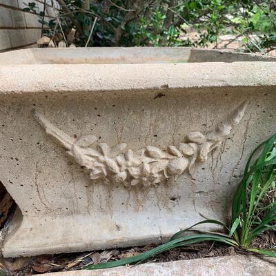 Two Concrete Planters