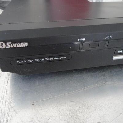 LOT 903. SWANN DIGITAL 8 CHANNEL VIDEO RECORDER, NETGEAR, USB FAN