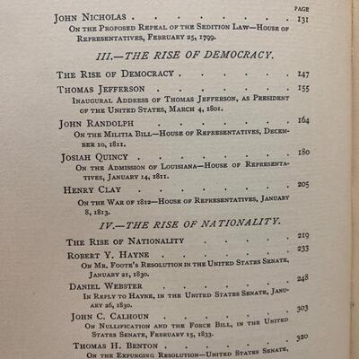 American Eloquence (Studies in American Political History) Vol 1-4 w/ leather bookends