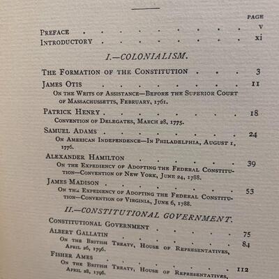 American Eloquence (Studies in American Political History) Vol 1-4 w/ leather bookends