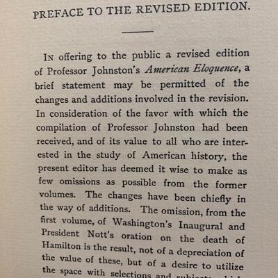 American Eloquence (Studies in American Political History) Vol 1-4 w/ leather bookends