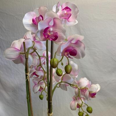Stunning Faux Iris and Succulents