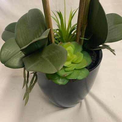 Stunning Faux Iris and Succulents