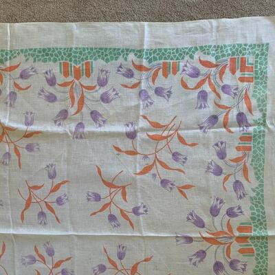 4 vintage tablecloths