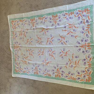 4 vintage tablecloths