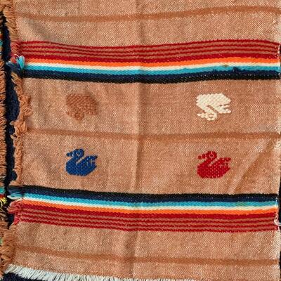 Two Embroidered Tablecloths w/ Matching Napkins