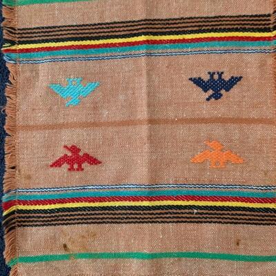 Two Embroidered Tablecloths w/ Matching Napkins