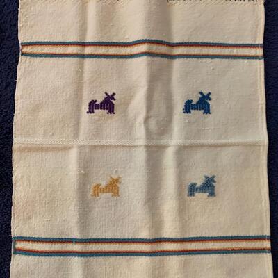 Two Embroidered Tablecloths w/ Matching Napkins