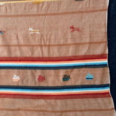 Two Embroidered Tablecloths w/ Matching Napkins