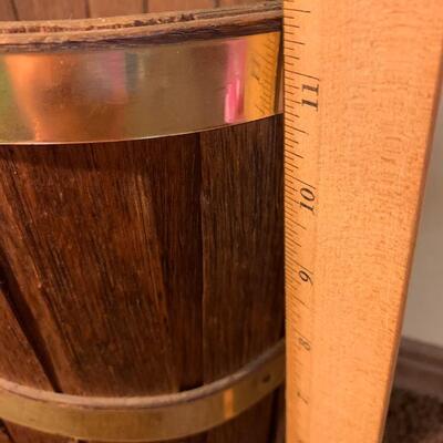 Vintage Wooden Waste Basket