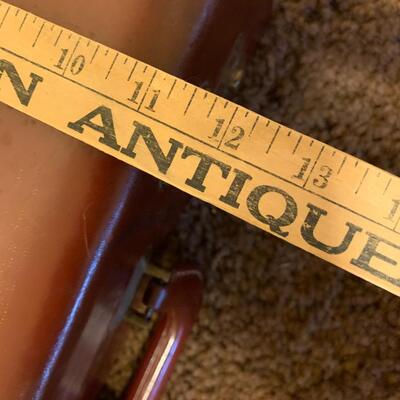 Vintage Metal Box and Leather Briefcase