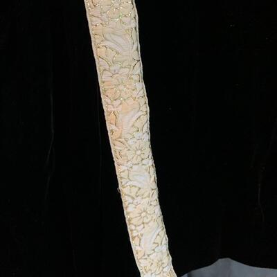 VERY Vintage Velour House Robe - Hand Made - Very Elegant