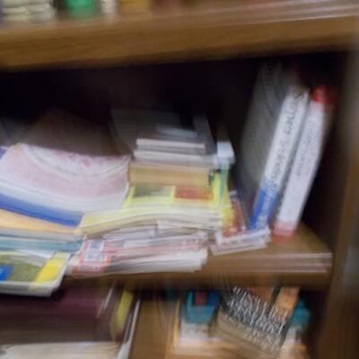 Bookcase and contents