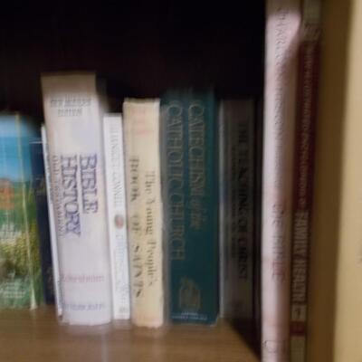 Bookcase and contents