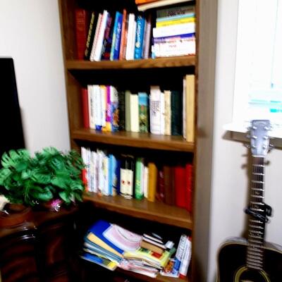 Bookcase and contents