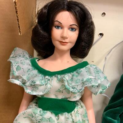 3x a finely craeted limited edition doll â€œ GONE WITH THE WINDâ€