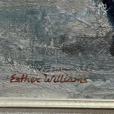 Esther Williams (American 1907-1969) original oil on canvas