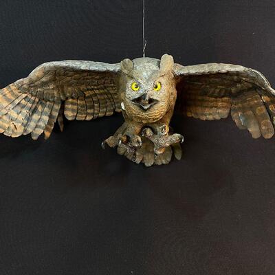 Exceptional! Hand Carved Folk Art Owl