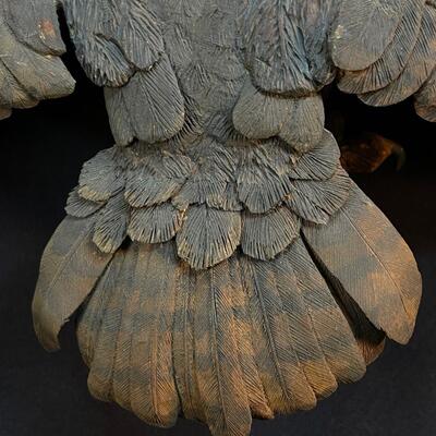 Exceptional! Hand Carved Folk Art Owl