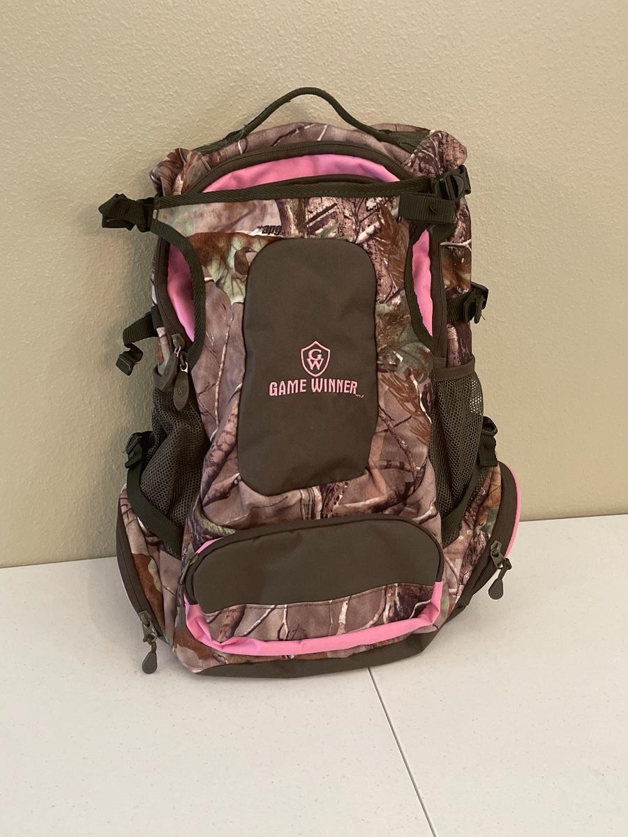 game winner camo backpack