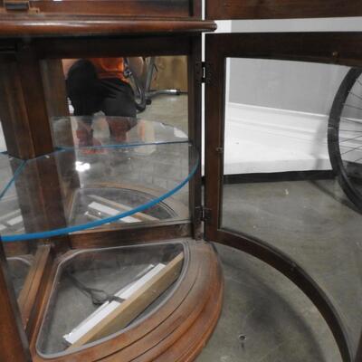 Wooden Mirror Cairo Case, Bottom light not working and missing Upper glass door