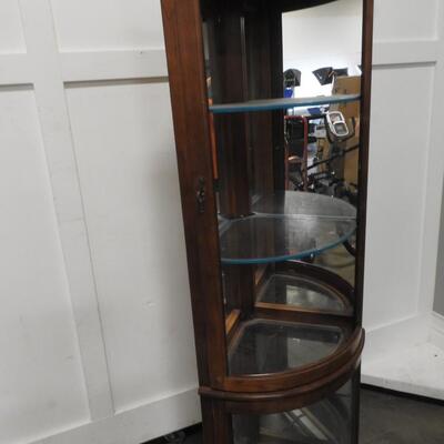 Wooden Mirror Cairo Case, Bottom light not working and missing Upper glass door