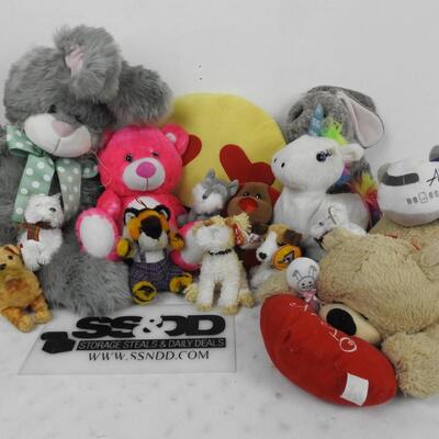 16 pc Stuffed Animal Toys Lot
