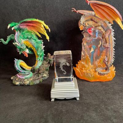 Lot 37  Dragon Figurines