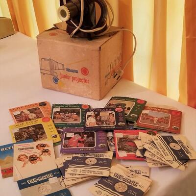 Lot #34  Vintage View-Master Projector Lot - Projector and lots of reels!