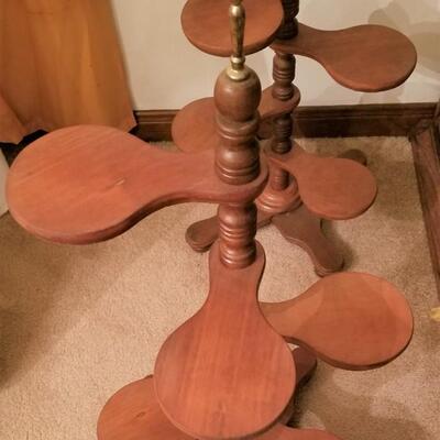 Lot #38  Pair of matched Mid-Century Plant Stands