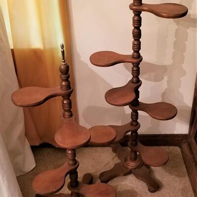 Lot #38  Pair of matched Mid-Century Plant Stands