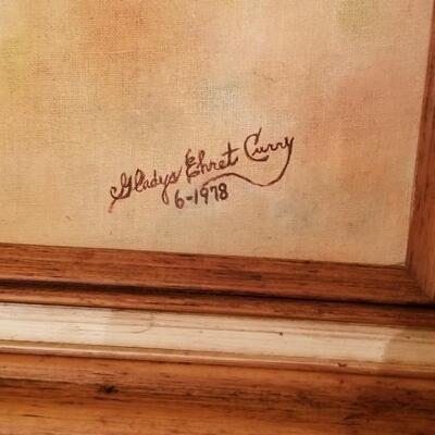 Lot #42  Oil on Canvas - Magnolias