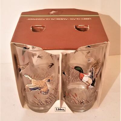 Lot #49  1970's Drinking Glasses - Game Birds - Libby Glassware