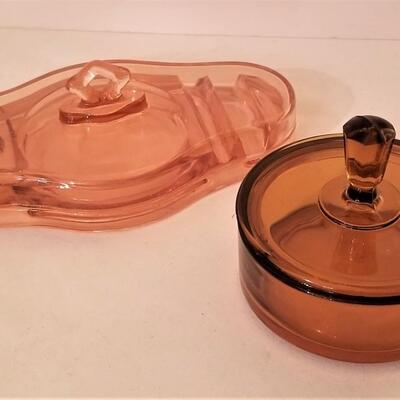 Lot #51  Lot of two Depression-era Vanity pieces