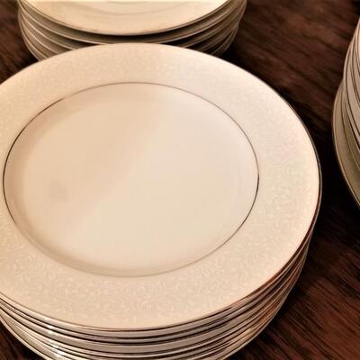 Lot #53  Set of Vintage Empress China - White on White