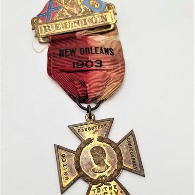 Lot #55  United Confederate Veterans Reunion Medal - 1903 New Orleans