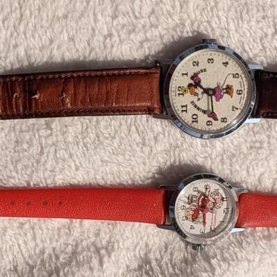Vintage Strawberry Shortcake and Minnie Mouse Watches