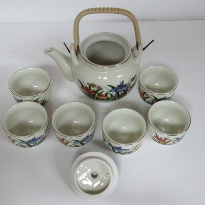 Vintage Japan Colorful Tea Set