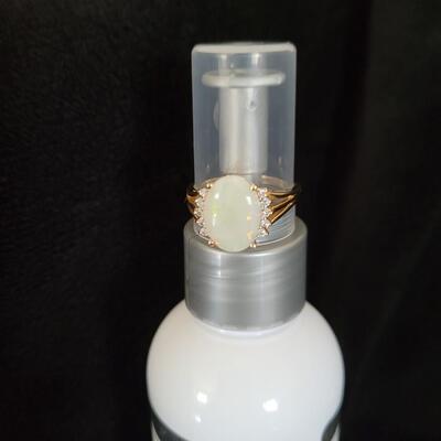 Opal  and diamond ring
