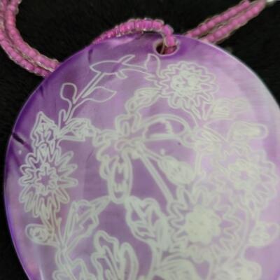 Pink shell neclace