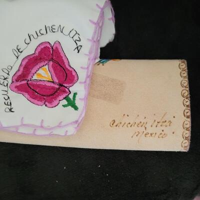 Leather wallet Chicken Itza
