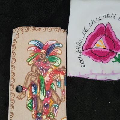 Leather wallet Chicken Itza