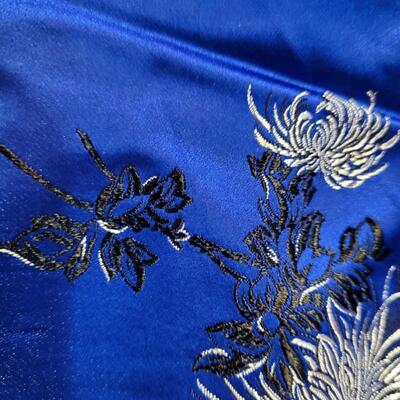 Oriental silk fabric