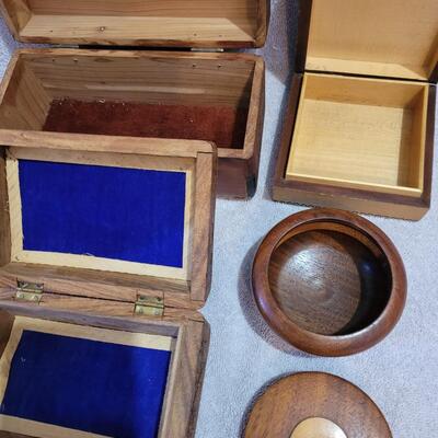 Vintage wooden boxes