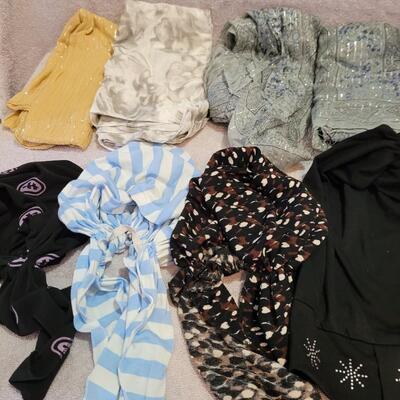 Scarves, bandanas & a hat