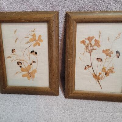 Vintage dried leaves set 