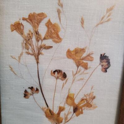 Vintage dried leaves set 